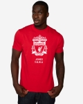 LFC White Crest Personalised Red Tee