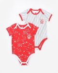 LFC 2件装婴儿复古连身衣
