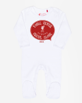 LFC Baby Personalised You'll Never Crawl Alone Sleepsuit White