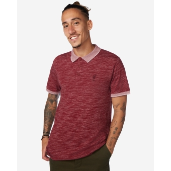 LFC Mens Space Dye Polo Ruby