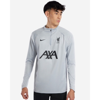 lfc nike mens dark grey strike drill top