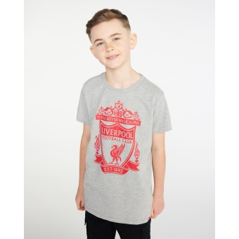 LFC Junior Grey Marl Crest Tee