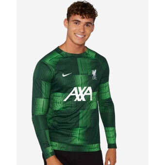 lfc nike mens black pre match top long sleeve