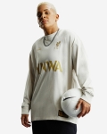 LFC X LeBron Nike Adults Long Sleeve MAX90 Tee White