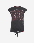 LFC Junior Tie Front Charcoal Tee