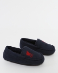 LFC Junior Navy Moccasin Slipper 