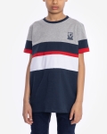 LFC Junior Navy Colour Block Tee 