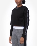 LFC Womens YNWA Black Cropped Sweatshirt 