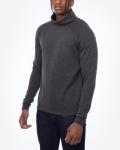LFC Mens Charcoal Marl Funnel Neck Sweatshirt 