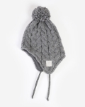 LFC Junior Grey Cable Marl Trapper Hat
