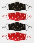 LFC Adults 4 Pack Liverbird Print Face Cover