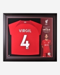 LFC Signed 22-23 Virgil Framed Shirt