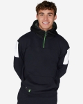 LFC Mens YNWA 1/4 Zip Oversized Hoody Black