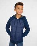 LFC Junior Navy Hybrid Hooded Jacket