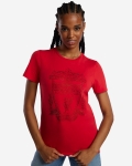 LFC Womens Diamonté Crest Tee Red