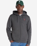 LFC Mens Zip Through Hoodie Charcoal