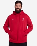 LFC Nike Mens 23/24 Full Zip Club Hoodie Red