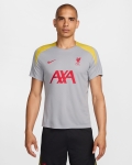 LFC Nike Mens 24/25 Strike Short Sleeve Training Top Light Grey