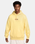 LFC Nike Airmax Men's 24/25 Pullover Fleece Hoodie Soft Yellow & Gym Red