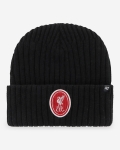 LFC 47 Adults Thick Cord Logo Cuff Knit Beanie Black