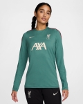 LFC Nike Womens 24/25 Strike Crew Top Green