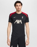 LFC Nike Mens 24/25 Coaches Short Sleeve Strike Training Top Black