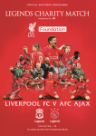 Matchday Programme - LFC Legends Vs Ajax Legends