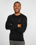 LFC Mens Long Sleeve Slim Fit Seamless Tee Black