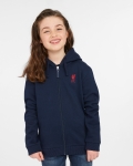 LFC Junior Zip Through Hoody Navy