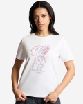 LFC Womens Liverbird Line Tee White