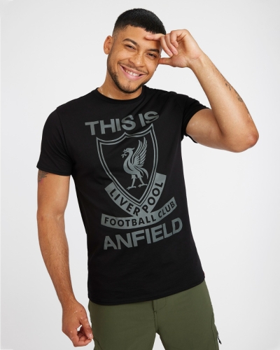 LFC Mens Black This Is Anfield Tee