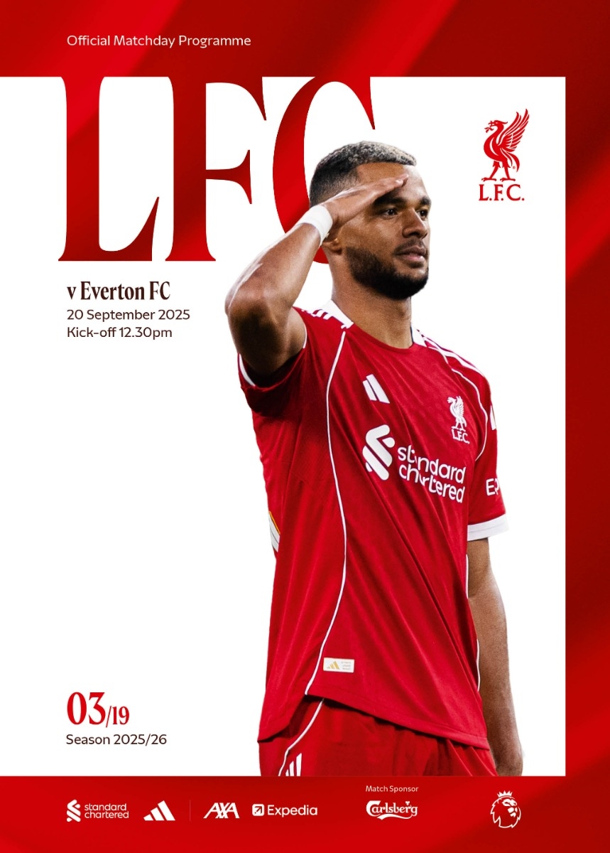 Matchday Programme LFC Vs Everton Premier League 20/09