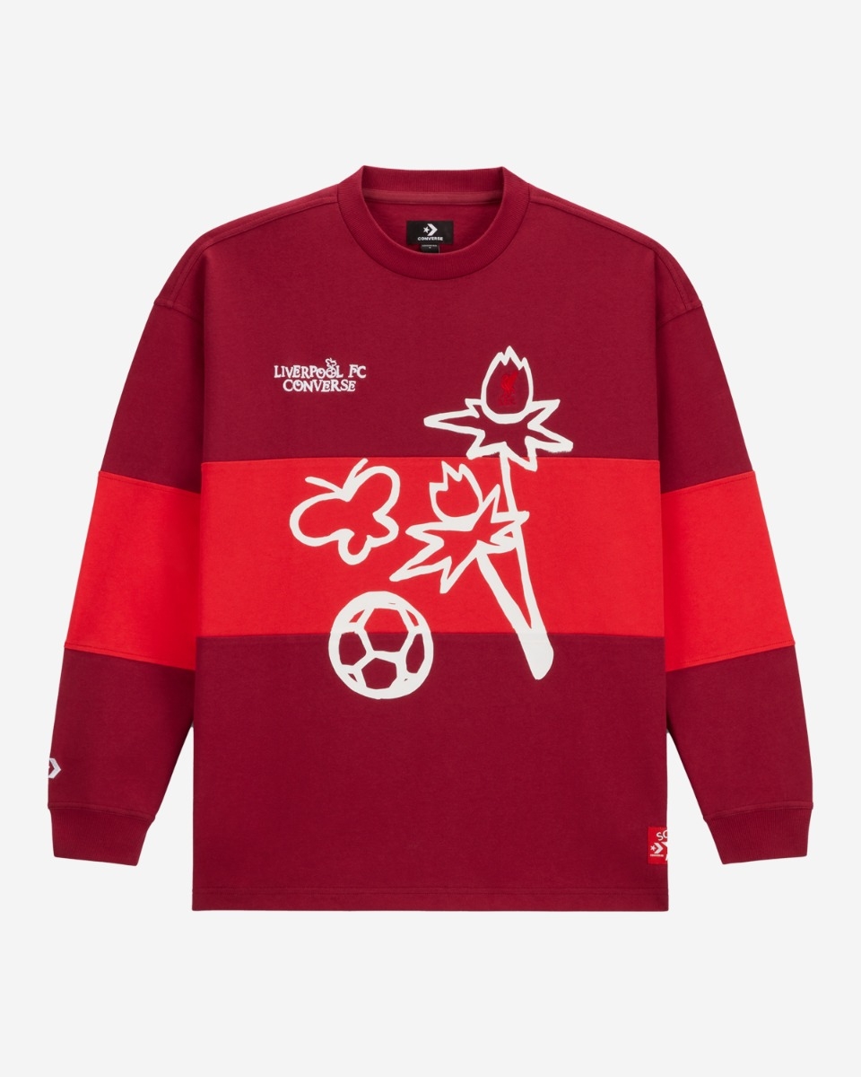 LFC x Converse Adult Crew Sweatshirt Red