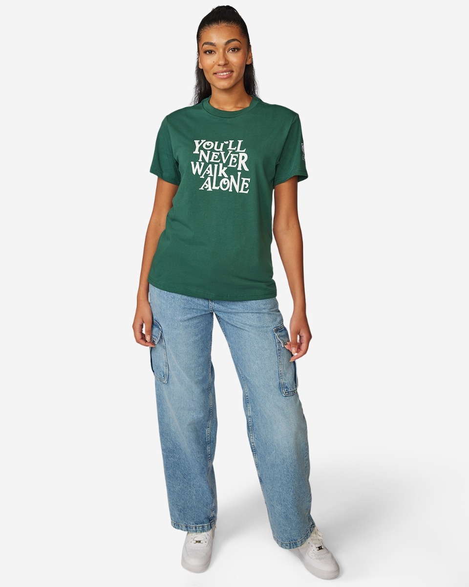 Converse t shirt womens green hot sale