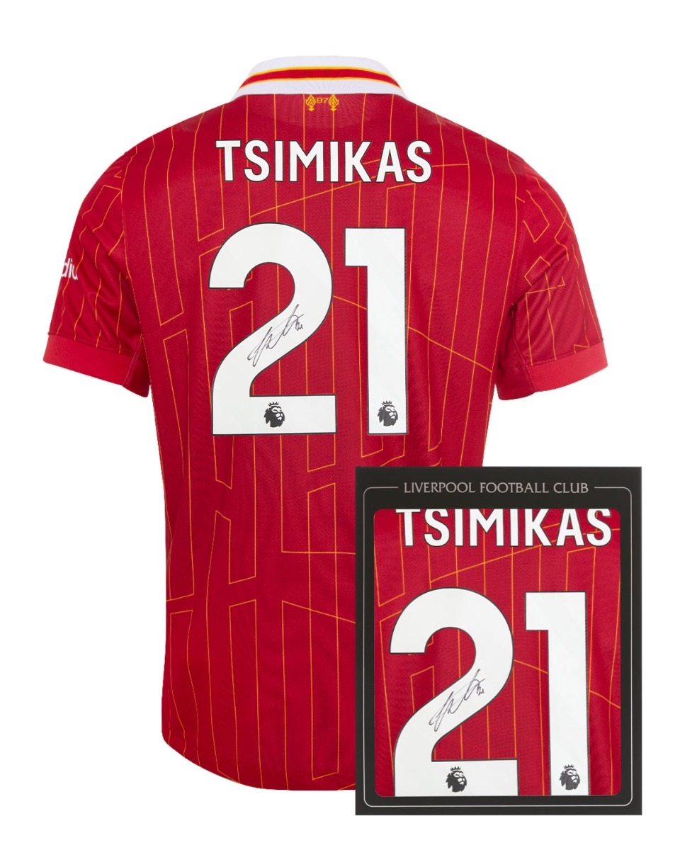 LFC Signed 24/25 Tsimikas Boxed Shirt