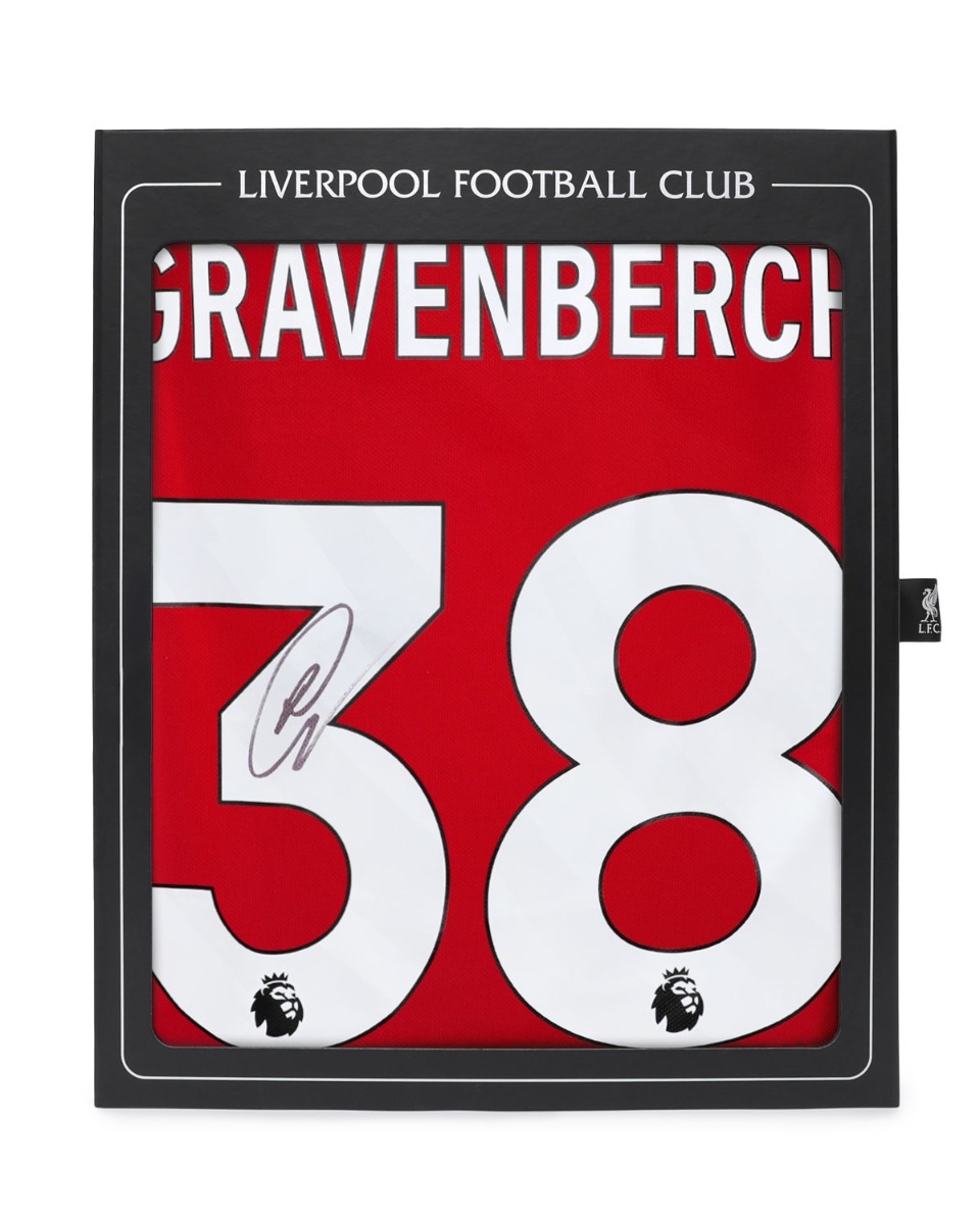LFC Signed 25/26 Gravenberch Boxed Shirt