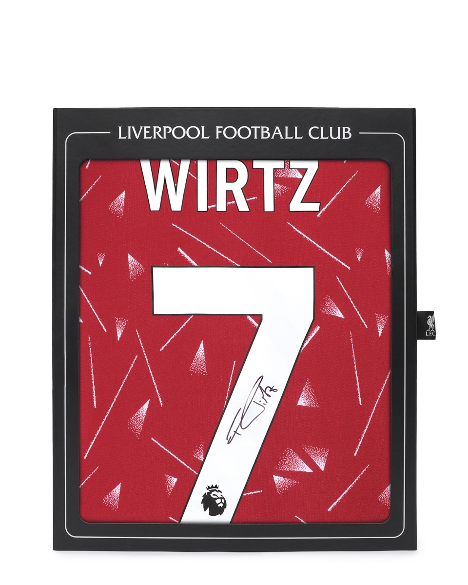 LFC Signed 26/27 Wirtz Boxed Shirt