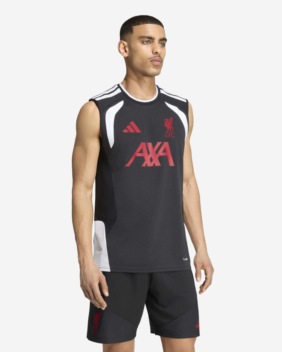 LFC adidas Mens 26/27 Tiro Pro Sleeveless Tee Black