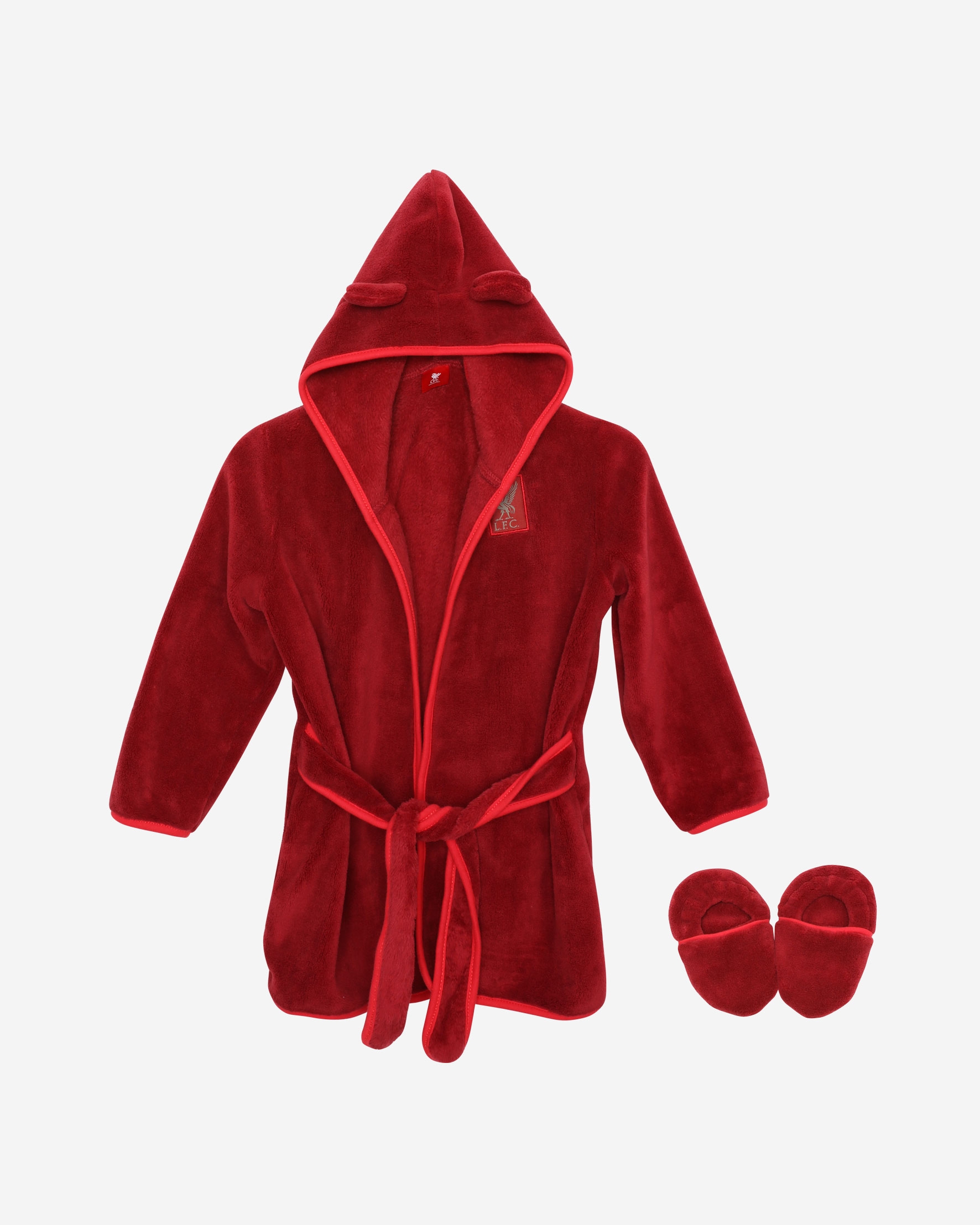 LFC Baby Vintage Red Gown Slipper Set