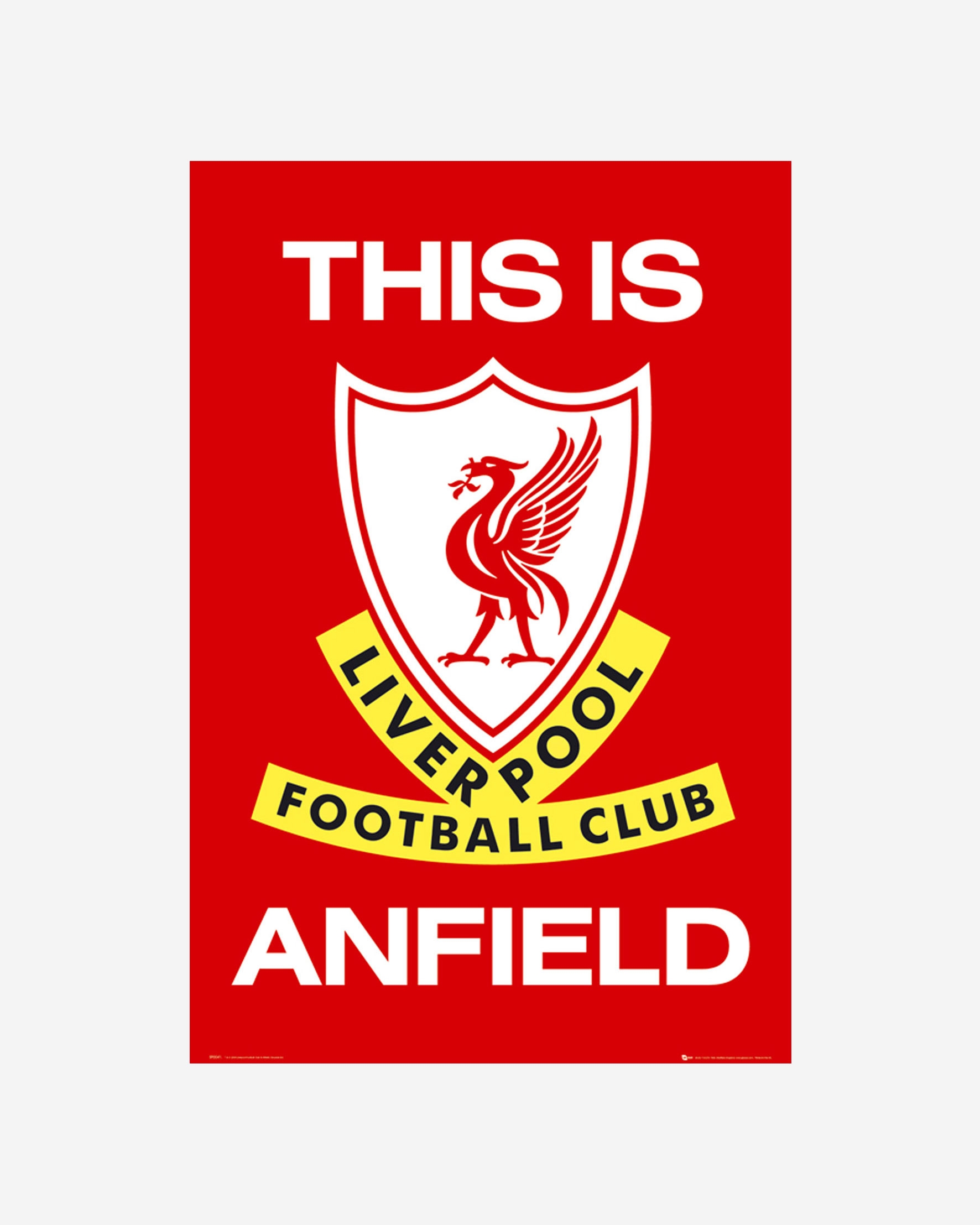 Liverpool FC 公式レッド・フットボール「This is Anfield」ポスター