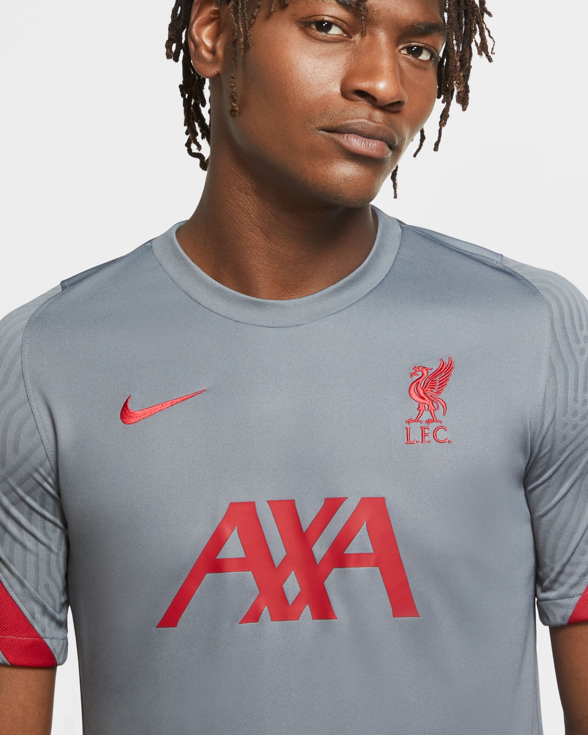 LFC Nike Mens Grey Strike Training Top