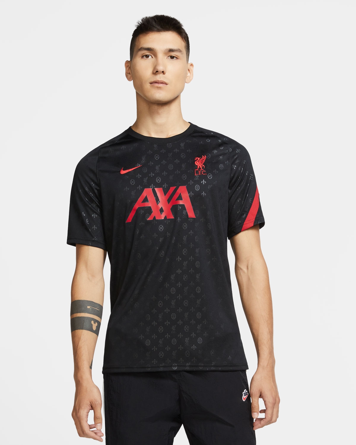 LFC Nike Mens Black Pre Match Top