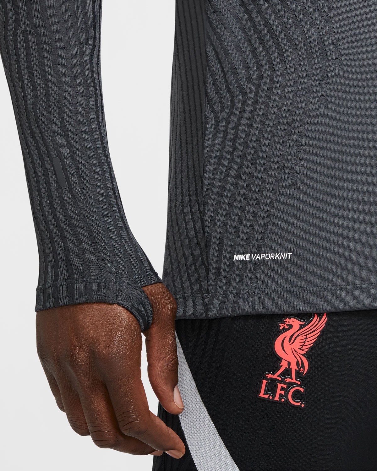 lfc nike mens dark grey strike drill top