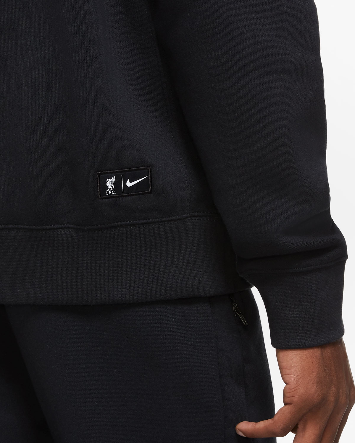 Lfc nike mens black club hoodie hotsell
