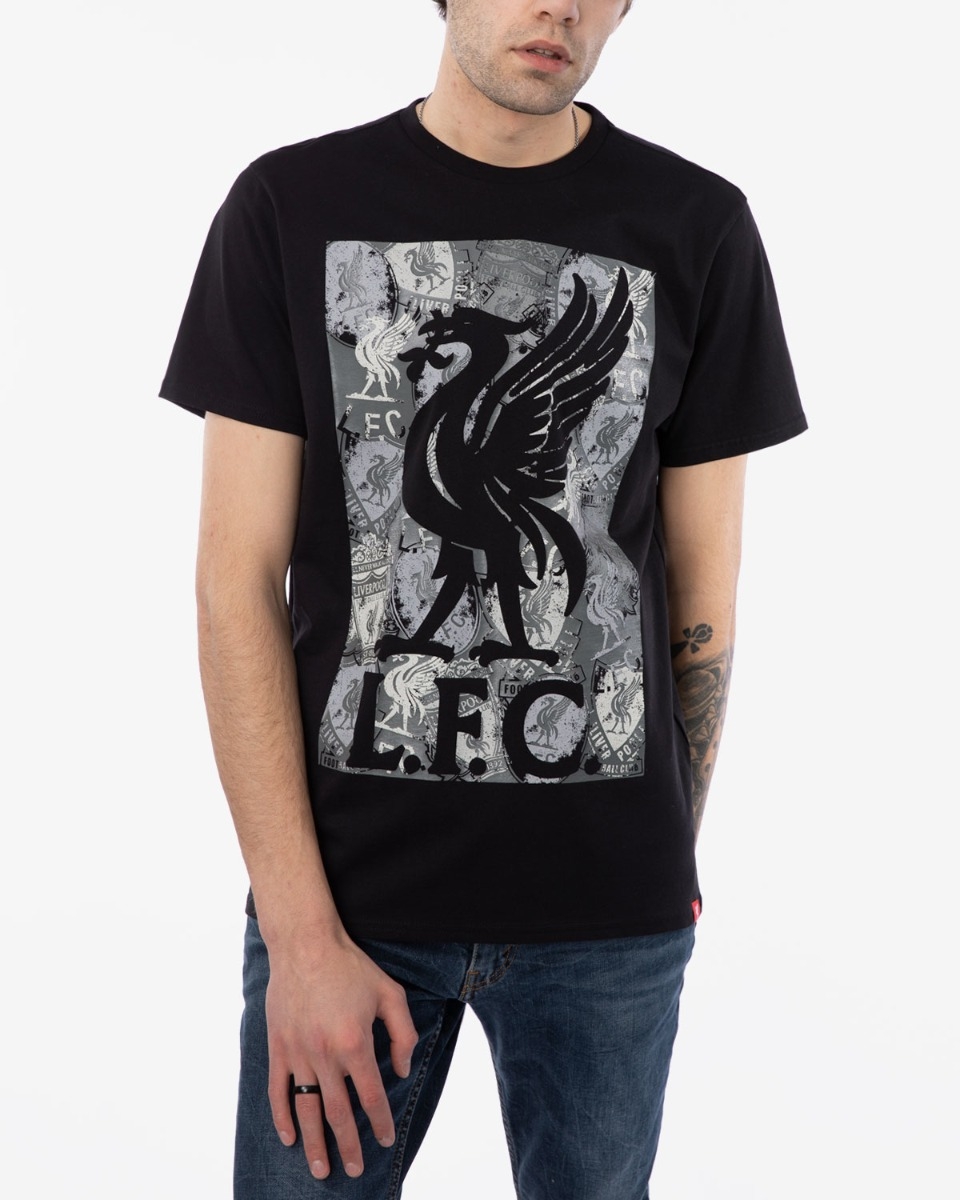 LFC Mens Black Gloss Print Tee