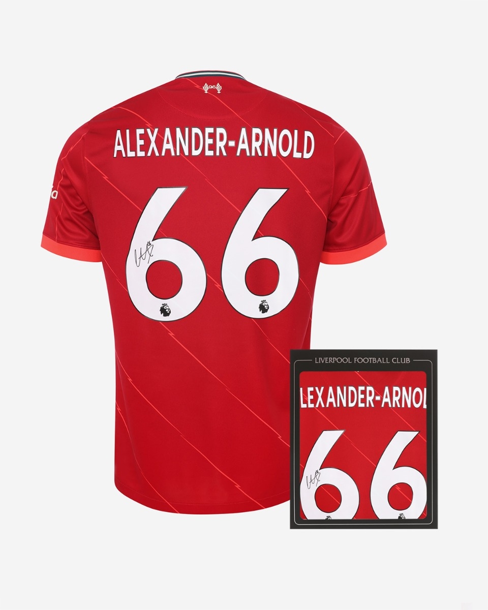 箱入り】Liverpool FC サイン入り 21-22 アレクサンダー＝アーノルド Tシャツ