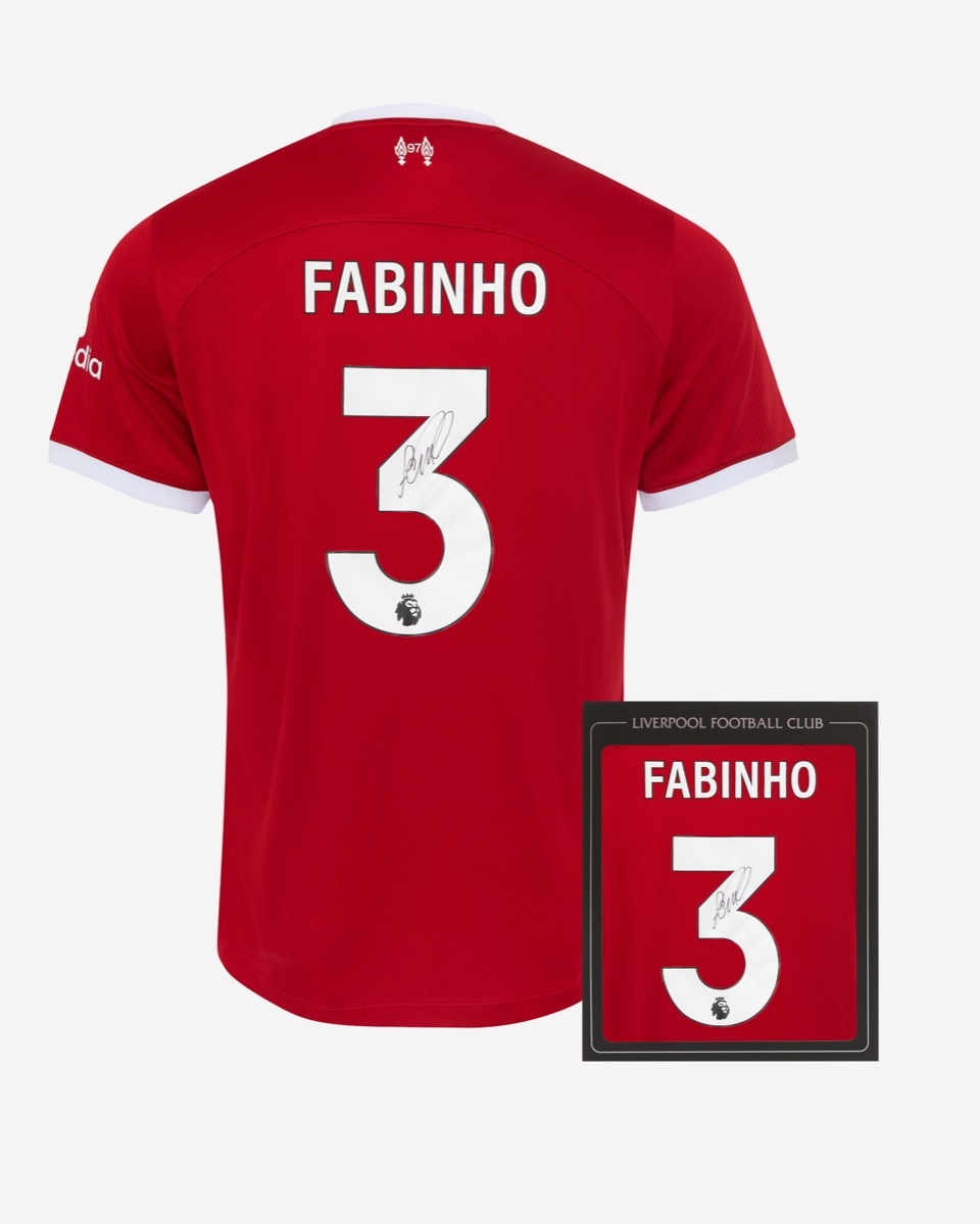 LFC Signed 23 24 Fabinho Boxed Shirt