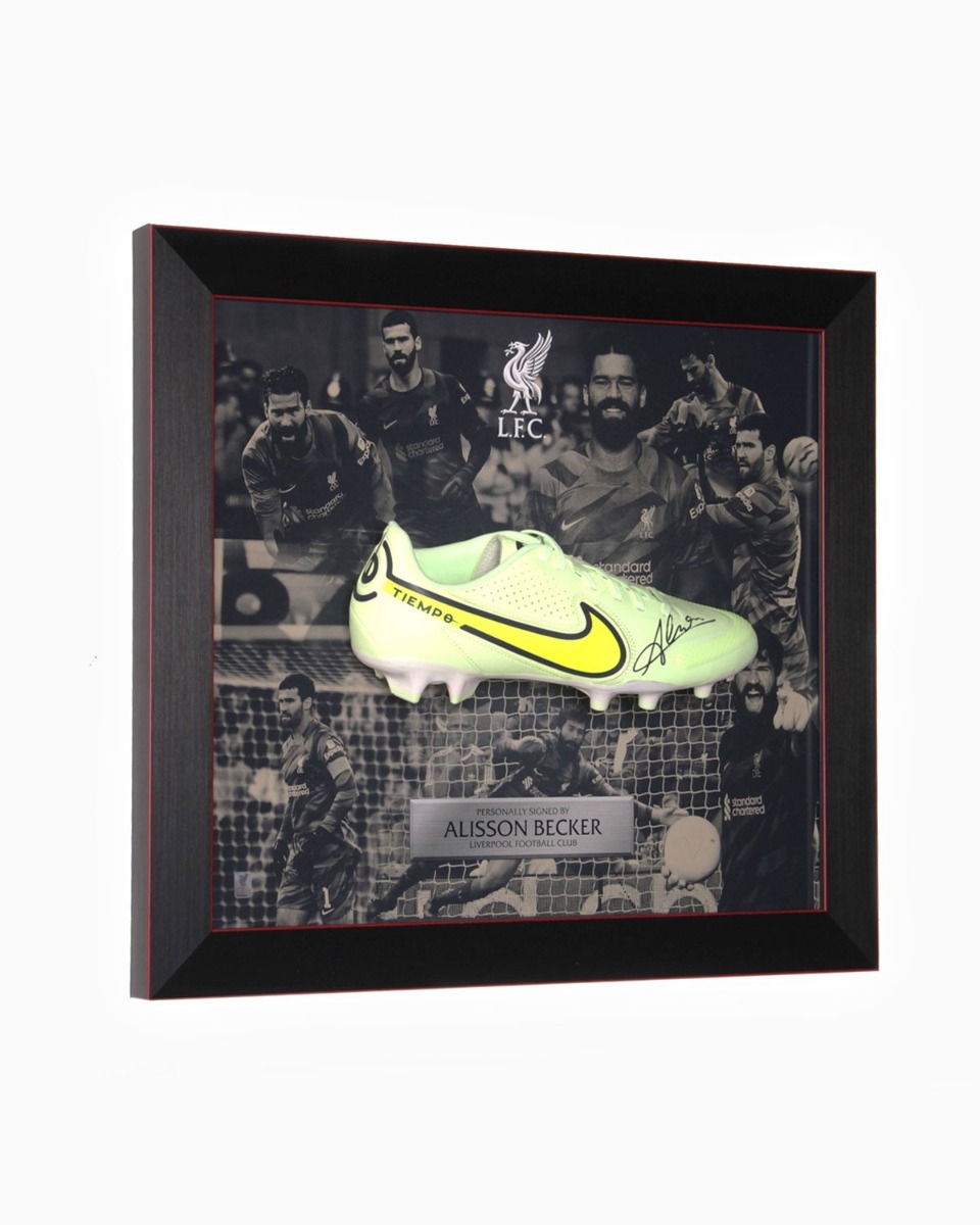 LFC Signed Alisson Becker Football Boot
