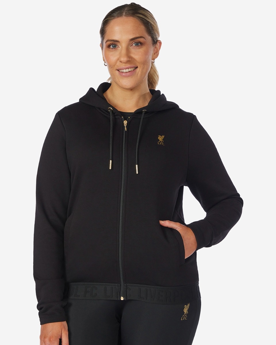 LFC Womens Zip Through Hoody Black