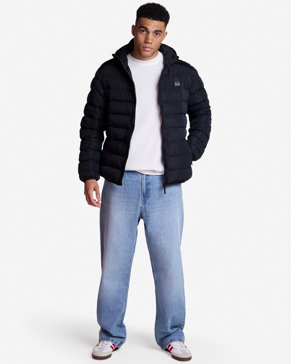 Liverpool FC Black Puffa Jacket | Liverpool FC Coat